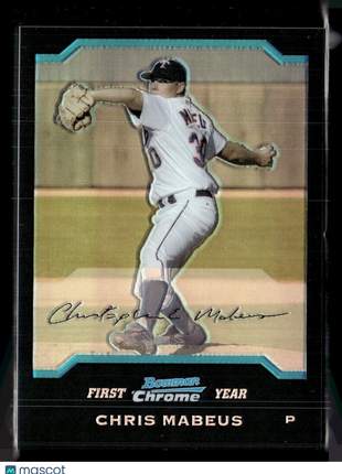 2004 BOWMAN CHROME REFRACTOR 1ST PROSPECT CHRIS MABEUS TWINS