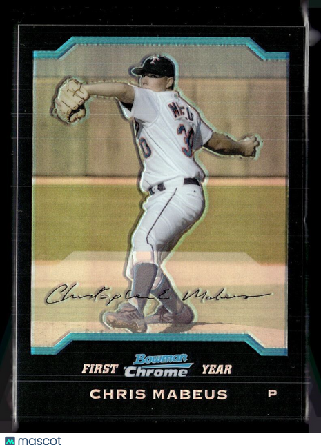 2004 BOWMAN CHROME REFRACTOR 1ST PROSPECT CHRIS MABEUS TWINS