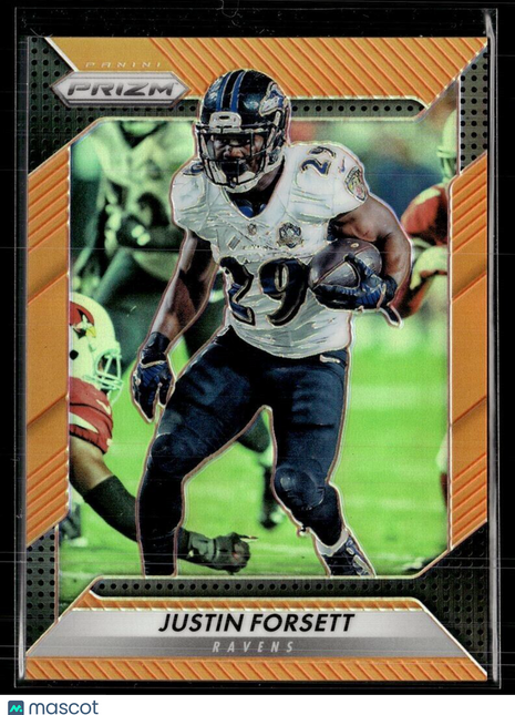 2016 PRIZM ORANGE /299 JUSTIN FORSETT RAVENS