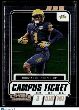 2021 CONTENDERS DRAFT CAMPUS TICKET DIONTAE JOHNSON TOLEDO