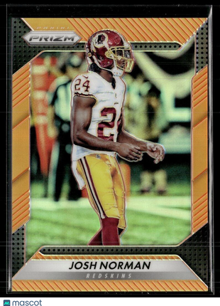 2016 PRIZM ORANGE /299 JOSH NORMAN REDSKINS