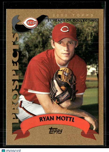 2002 TOPPS GOLD /2002 PROSEPCTS RYAN MOTTL REDS