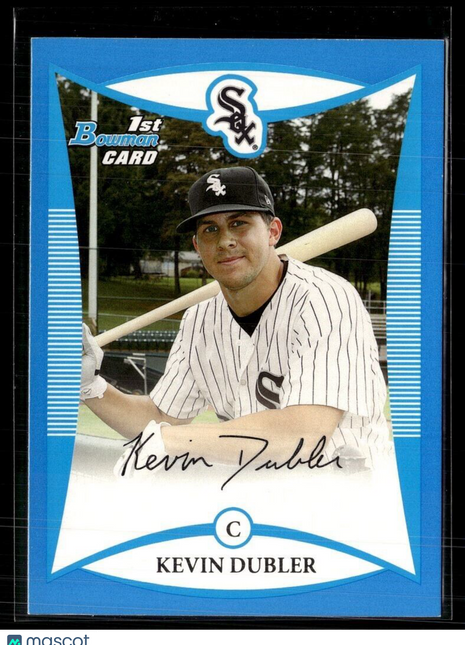 2008 BOWMAN BLUE /399 1ST PROSPECT KEVIN DUBLER WHITE SOX