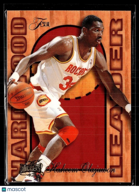 1995-96 FLAIR HARDWOOD LEADERS HAKEEM OLAJUWON ROCKETS
