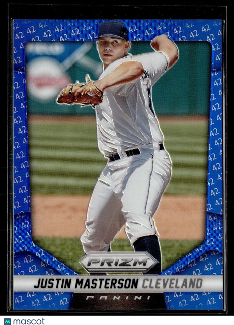 2014 PRIZM BLUE JACKIE ROBINSON 42 /42 38 Justin Masterson - Cleveland Indians