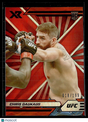 2022 CHRONICLES UFC RED XR /199 CHRIS DAUKAUS