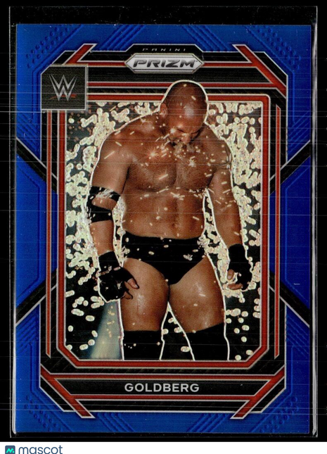 2023 PRIZM WWE BLUE /199 GOLDBERG