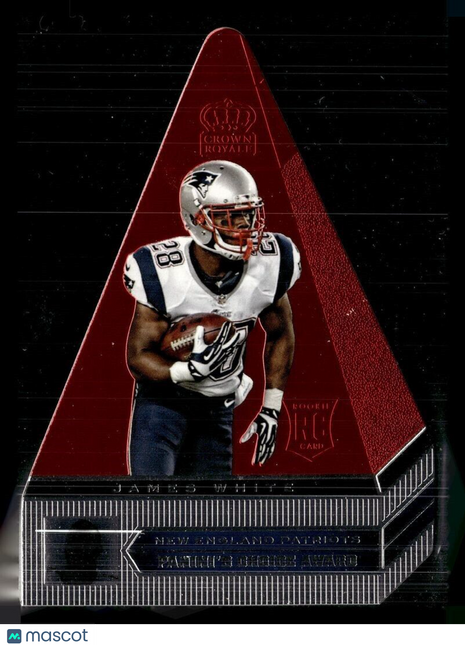 2014 CROWN ROYALE RED PANINI'S CHOICE AWARD ROOKIE JAMES WHITE PATRIOTS