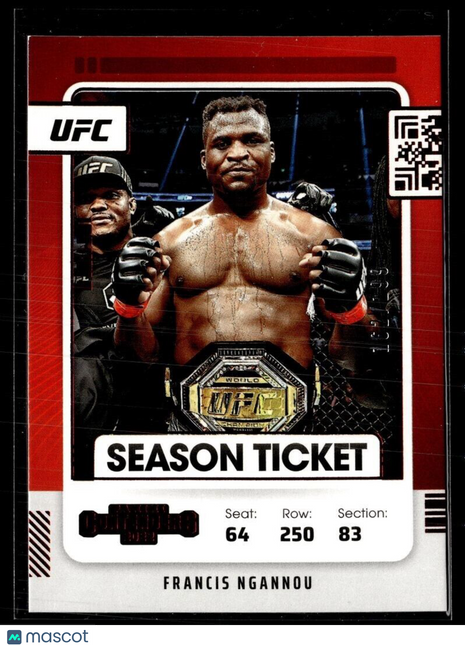 2022 CHRONICLES UFC RED CONTENDERS SEASON TICKET /199 FRANCSIC NGANNOU