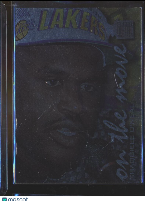 1996-97 FLEER METAL ON THE MOVE SHAQUILLE O'NEAL LAKERS