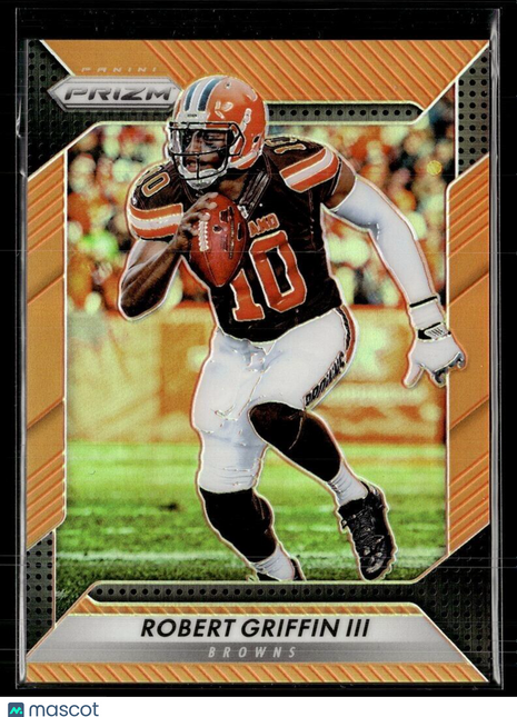 2016 PRIZM ORANGE 131/299 ROBERT GRIFFIN III BROWNS