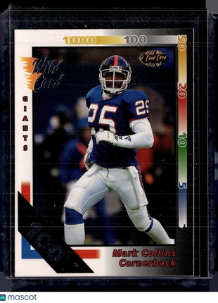 1992 WILD CARD 100 STRIPE MARK COLLINS GIANTS