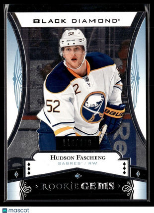 2017-18 UD BLACK DIAMOND ROOKIE GEMS /399 HUDSON FASCHING SABRES