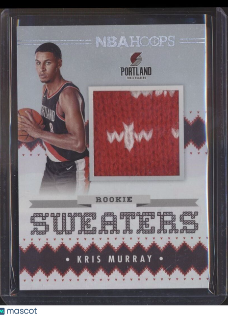 2023-24 NBA HOOPS ROOKIE SWEATERS RELIC KRIS MURRAY BLAZERS