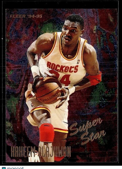 1994-95 FLEER SUPER STAR HAKEEM OLAJUWON ROCKETS
