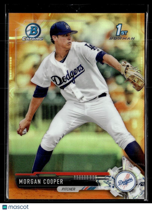 2017 BOWMAN CHROME ORANGE /25 1ST PROSPECT MORGAN COOPER DODGERS