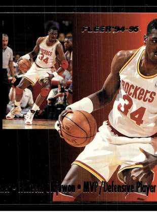 1994-95 FLEER NBA AWARD WINNER HAKEEM OLAJUWON ROCKETS