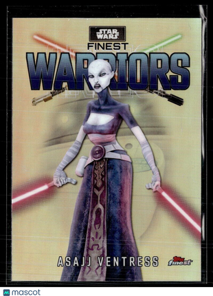 STAR WARS FINEST WARRIORS REFRACTOR FW-24 ASAJJ VENTRESS