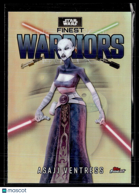 STAR WARS FINEST WARRIORS REFRACTOR FW-24 ASAJJ VENTRESS