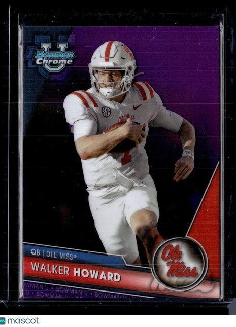 2023 BOWMAN UNIVERSITY BEST PURPLE /399 WALKER HOWARD OLE MISS