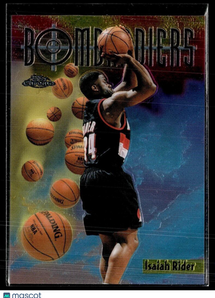 1998-99 TOPPS CHROME BOMBARDIERS ISAIAH RIDER BLAZERS