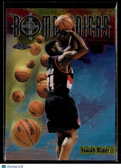 1998-99 TOPPS CHROME BOMBARDIERS ISAIAH RIDER BLAZERS
