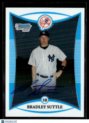 2008 BOWMAN CHROME 1ST PROSPECT AUTO BRADLEY SUTTLE YANKEES