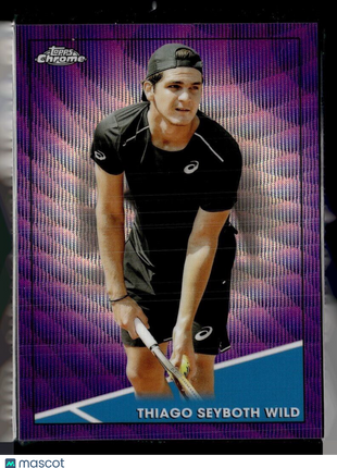 2021 TOPPS CHROME TENNIS PURPLE WAVE /199 THIAGO SEYBOTH WILD