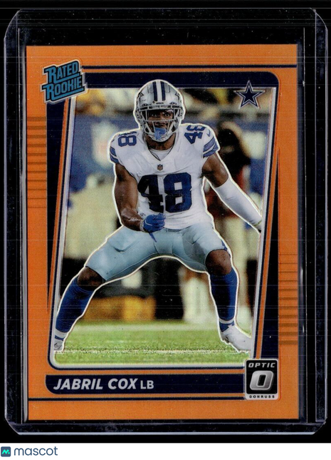 2021 OPTIC ORANGE /199 RATED ROOKIE JABRIL COX COWBOYS