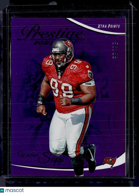 2023 PRESTIGE PURPLE XTRA POINTS /99 WARREN SAPP BUCS