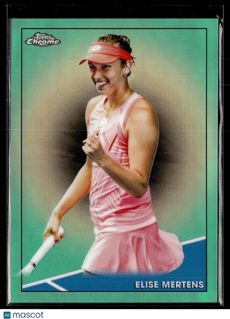 2021 TOPPS CHROME TENNIS AQUA /150 47 Elise Mertens