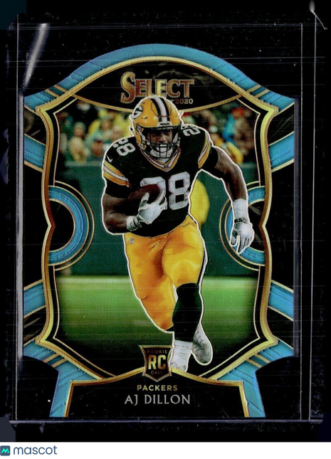 2020 SELECT LIGHT BLUE CONCOURSE DIE CUT CONCOURSE ROOKIE AJ DILLON PACKERS