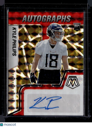 2022 MOSAIC RED GOLD ROOKIE AUTO KYLE PHILLIPS TITANS