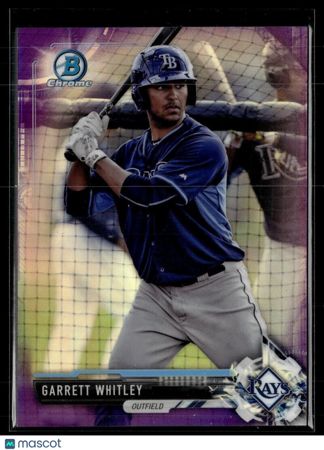 2017 BOWMAN CHROME PURPLE /250 GARRETT WHITLEY RAYS