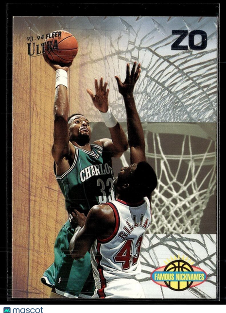 1993-94 FLEER ULTRA FAMOUS NICKNAMES ZO ALONZO MOURNING HORNETS