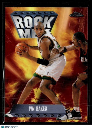 1998-99 TOPPS CHROME ROCK MEN VIN BAKER BUCKS