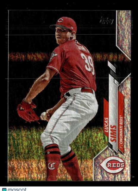 2020 TOPPS FOILBOARD /229 LUCAS SIMS REDS