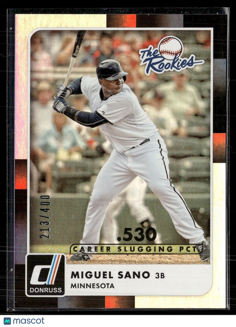 2016 DONRUSS CAREER THE ROOKIES /400 MIGUEL SANO TWINS