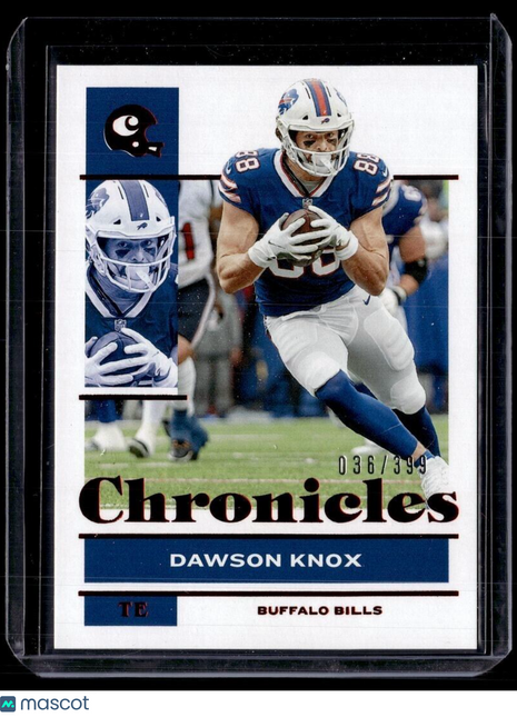 2021 CHRONICLES RED /399 DAWSON KNOX BILLS