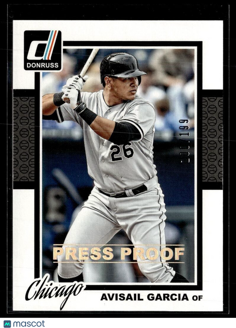 2014 DONRUSS SILVER PRESS PROOF /199 AVISAIL GARCIA WHITE SOX