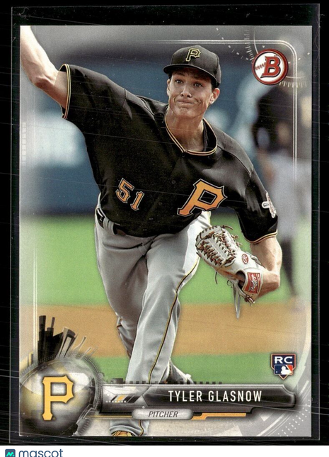 2017 BOWMAN SILVER /499 ROOKIE TYLER GLASNOW PIRATES