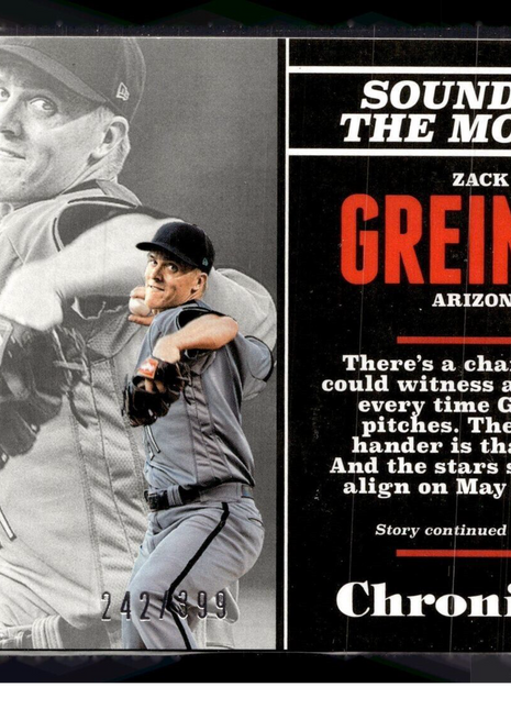 2017 CHRONICLES BLUE /399 ZACK GREINKE DBACKS