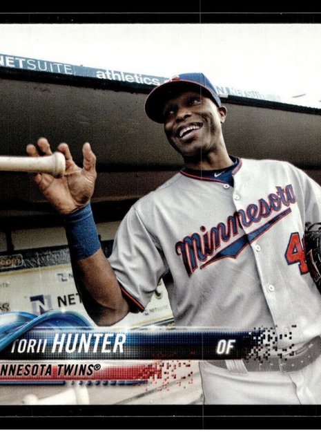 2018 TOPPS PHOTO VARIATION TORII HUNTER TWINS