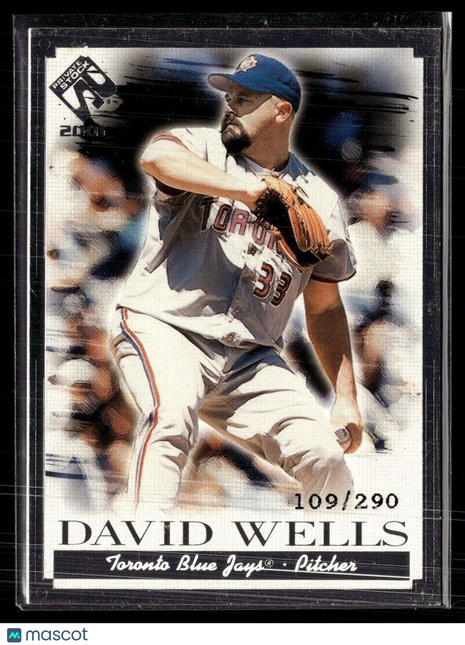 2001 PRIVATE STOCK SILVER /290 DAVID WELLS BLUE JAYS