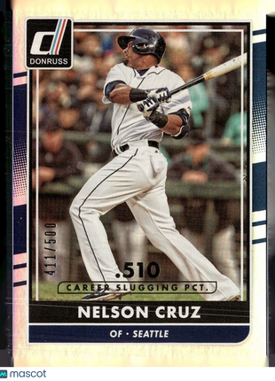 2016 DONRUSS CAREER /500 NELSON CRUZ MARINERS