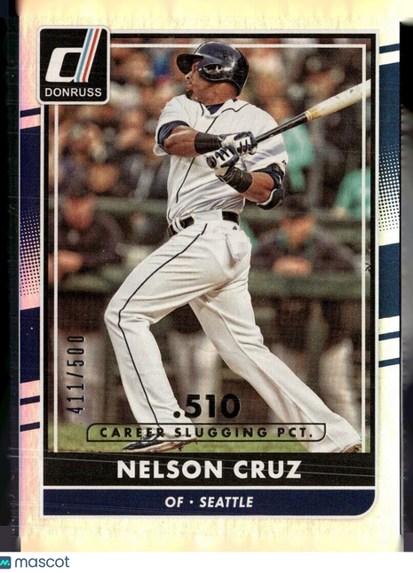 2016 DONRUSS CAREER /500 NELSON CRUZ MARINERS