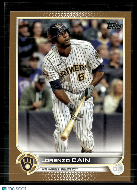 2022 TOPPS GOLD /2022 LORENZO CAIN BREWERS