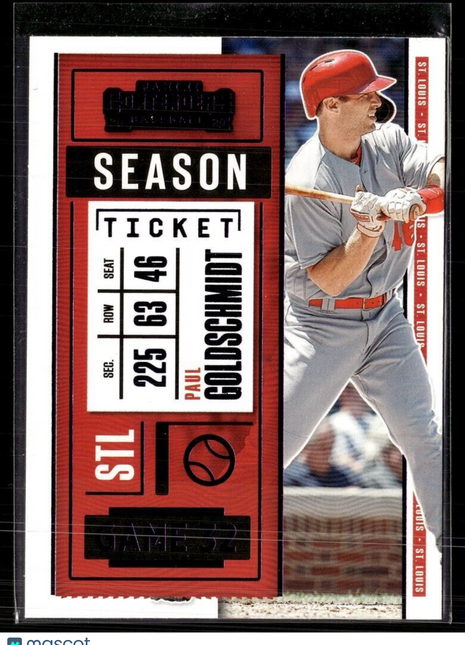 2020 CONTENDERS PURPLE SEASON TICKET PAUL GOLDSCHMIDT CARDINALS