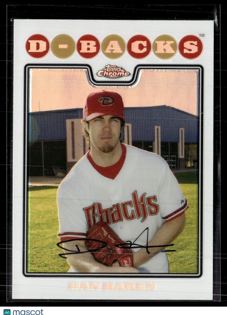 2008 TOPPS CHROME REFRACTOR DAN HAREN DBACKS