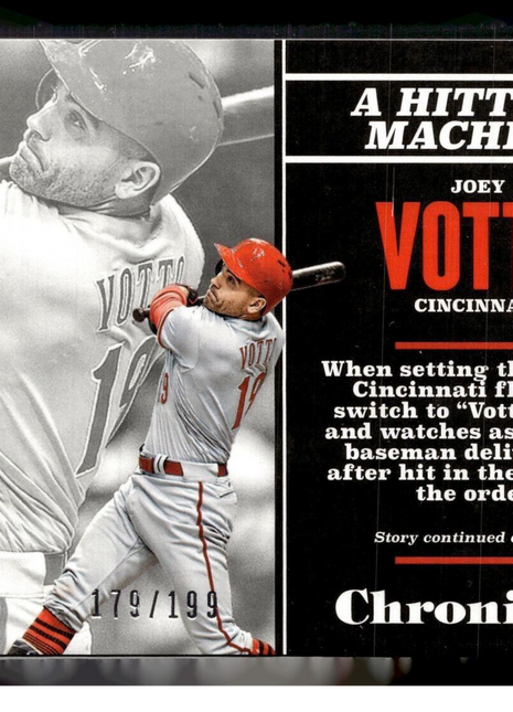 2017 CHRONICLES GREEN /199 JOEY VOTTO REDS